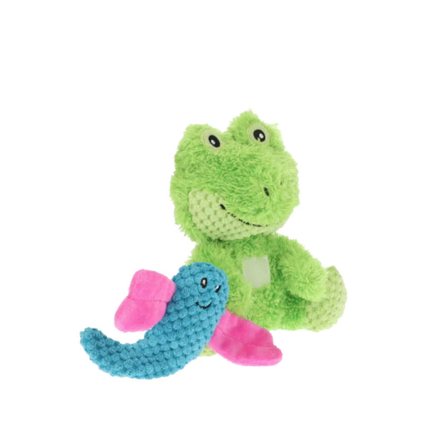 GURU Loveys Dog Toy, Frog, Medium