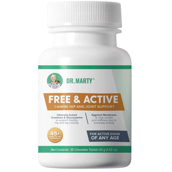 Dr. Marty Free & Active Hip and Joint Supplement (30 chewable tablets)