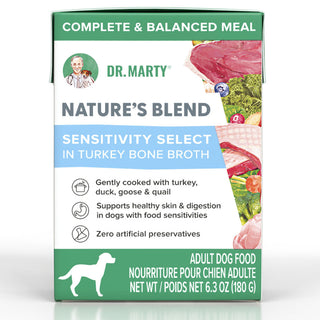 Dr. Marty Nature's Blend Sensitivity Select in Turkey Bone Broth Wet Dog Food