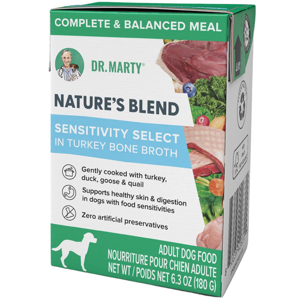 Dr. Marty Nature's Blend Sensitivity Select Wet Dog Food, 6.3-oz, case of 12