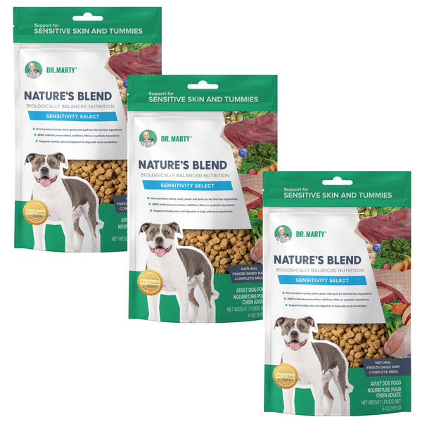 Dr Marty Nature's Blend Sensitivity Select Freeze Dried Raw Dog Food (6 oz)
