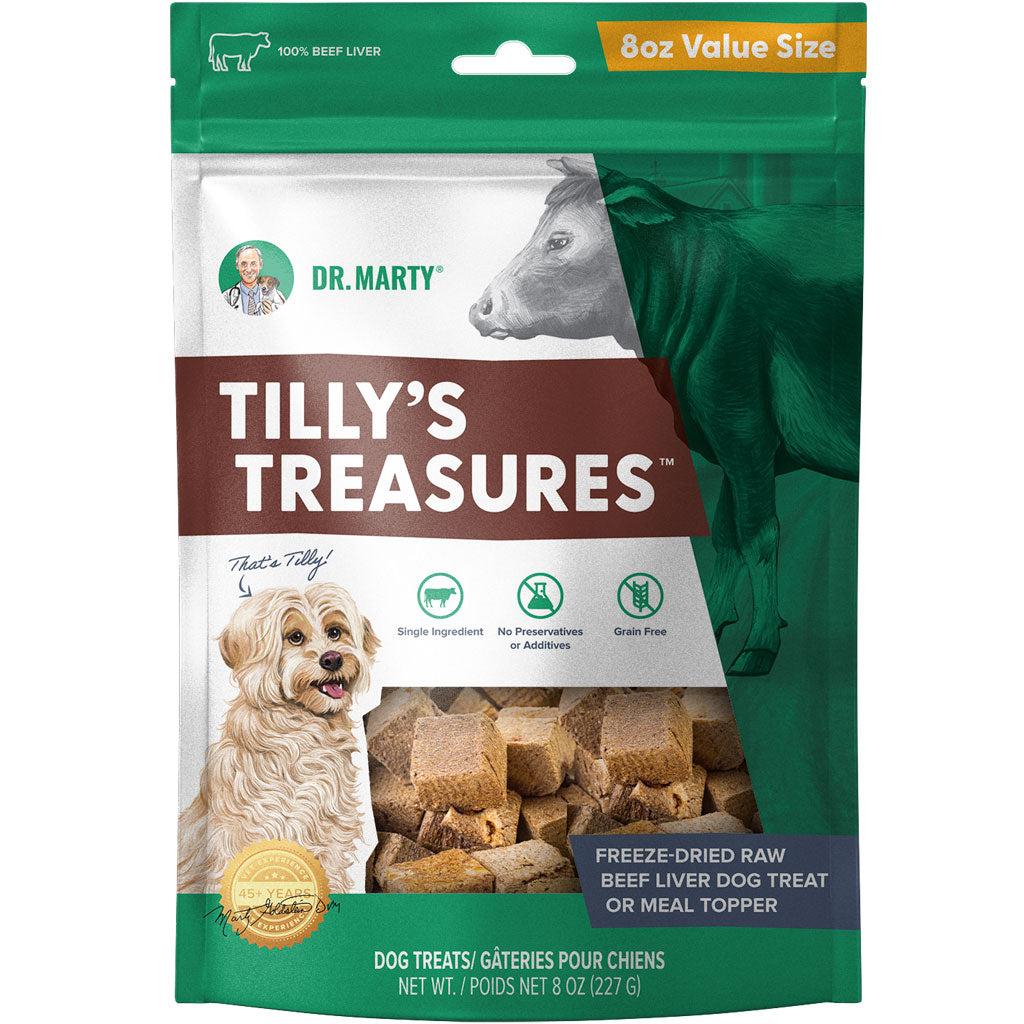 Dr. Marty Tilly’s Treasures Freeze Dried Beef Liver Treats, 8-oz