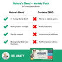 Dr. Marty Nature's Blend Variety Pack in Turkey Bone Broth Wet Dog Food