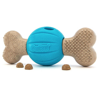 GURU Spin & Chew Bone Dog Toy Bacon with Treats