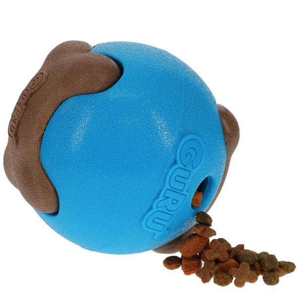 GURU Busy Ball Treat Dispenser Dog Toy with treats