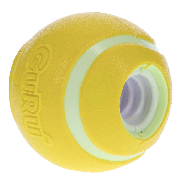 GURU Tennis Treat Holder Ball Dog Toy, Medium