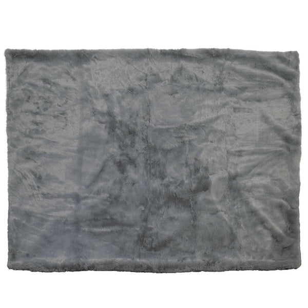 4 Cats & Dogs Pixie Throw Faux Grey Fur Color