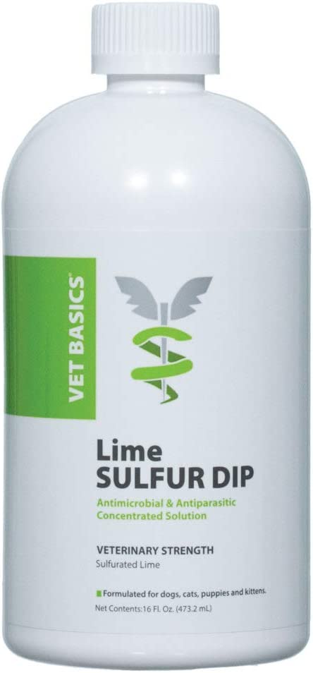 Vet Basics Lime Sulfur Dip for Dogs, cats & Horses, 16 oz