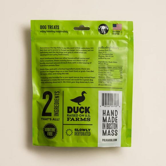 Polkadog Lucky Duck Crunchy Treats Bone Shaped for Dogs - Dog Treats 5