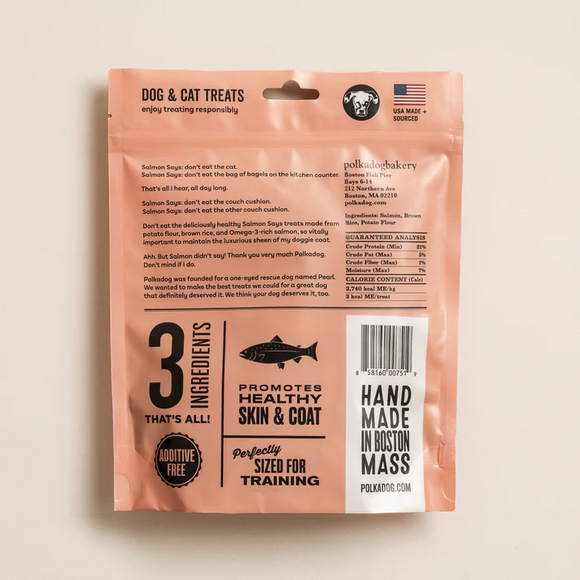 Polkadog Salmon Says Crunchy Training Bits Treats for Dogs & Cats - Training Dog Treats 5