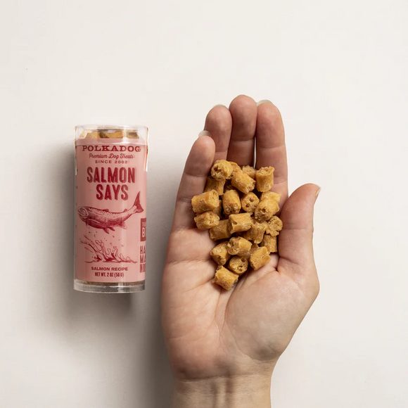 Polkadog Salmon Says Crunchy Training Bits Treats for Dogs & Cats - Training Dog Treats 8