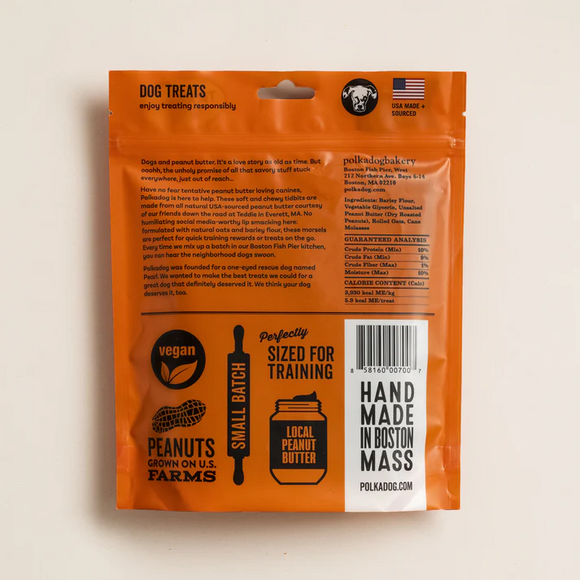 Polkadog Wonder Nuggets Soft & Chewy Bits Peanut Butter Flavor Training Treats for Dogs