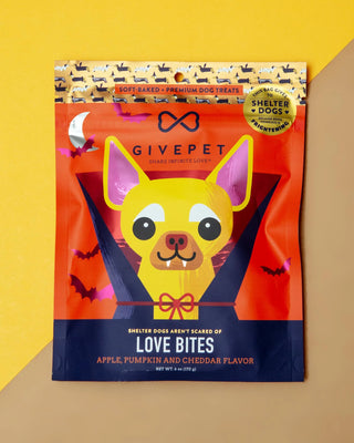 GivePet Love Bites Apple, Pumpkin & Cheddar Flavor Soft Dog Treats