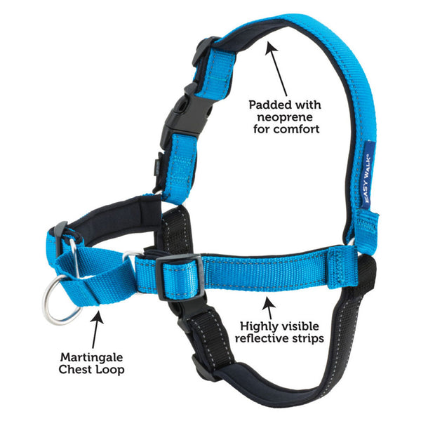 PetSafe Deluxe Easy Walk No Pull Dog Harness, Ocean/Black