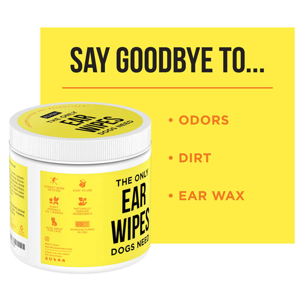 Natural Rapport The Only Ear Wipes Dogs Need