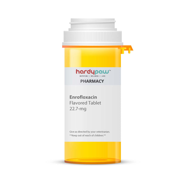 Enrofloxacin (Generic) Flavored Tablets for Dogs & Cats, 22.7mg