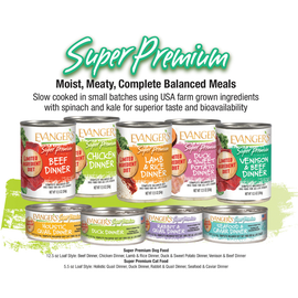 Evanger's Super Premium Rabbit & Quail Dinner Grain-Free Wet Cat Food, (5.5-oz x 24 cans) - 0