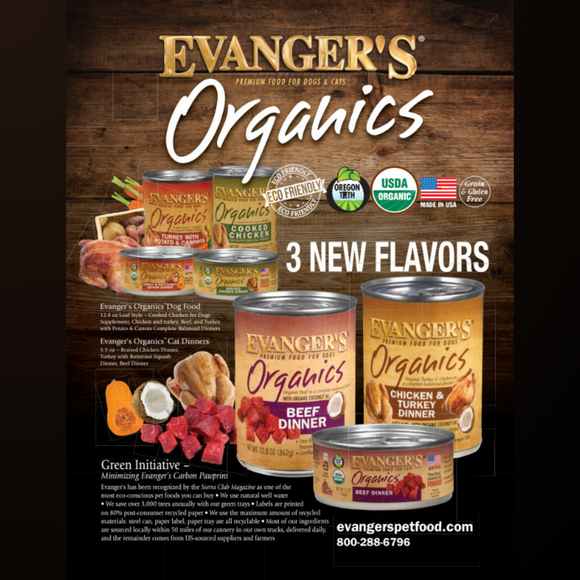 Evanger’s Organics Turkey w/ Potato & Carrots Dinner Wet Dog Food (12.8 oz x 12 cans) - Dog Food 4