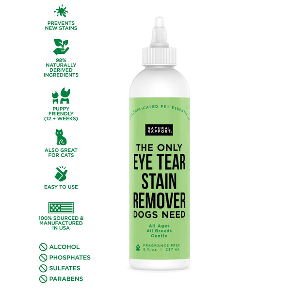 Natural Rapport The Only Eye Tear Stain Remover Dogs Need