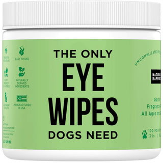 Natural Rapport The Only Eye Wipes Dogs Need, 100 count