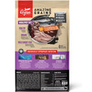 Orijen Amazing Grains dog food package on a white background