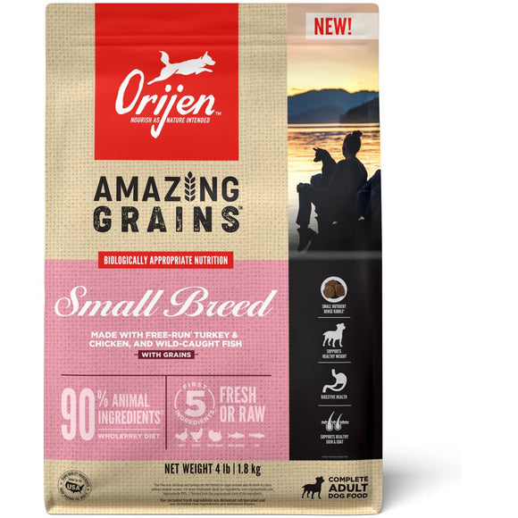 ORIJEN Amazing Grains High-Protein Small Breed Dry Dog Food