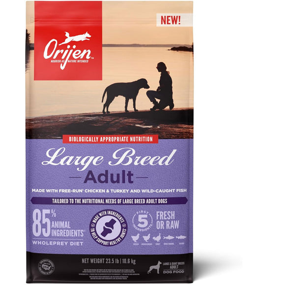 ORIJEN Large Breed Adult Grain-Free High-Protein Dry Dog Food, 23.5-lb