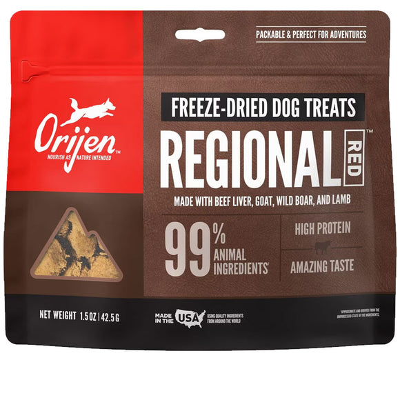 ORIJEN Regional Red Grain-Free High-Protein Freeze-Dried Dog Treats