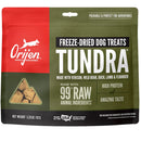 Orijen Tundra freeze-dried dog treats packaging on a white background