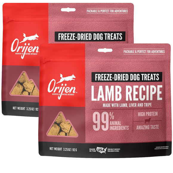 ORIJEN Grass Fed Lamb Grain-Free High-Protein Freeze Dried Dog Treats