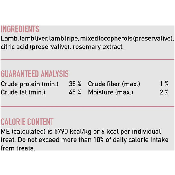 ORIJEN Grass Fed Lamb Grain-Free High-Protein Freeze Dried Dog Treats