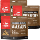 ORIJEN Ranch-Raised Beef Grain-Free High-Protein Freeze Dried Dog Treats, 3-pack