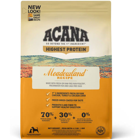 ACANA Meadowland Highest Protein Grain-Free Dry Dog Food