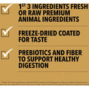List of ingredients on a brown background with checkboxes.