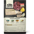 Acana Limited Ingredient Diet dog food package with duck and pear on a white background