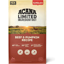 Acana Limited Ingredient Diet dog food package with a field and sunset background