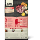 Acana dog food package with text and images on a white background