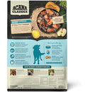 Acana Classics dog food package with salmon and barley ingredients on a white background