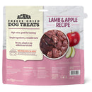 Acana freeze-dried dog treats packaging with lamb and apple recipe on a white background