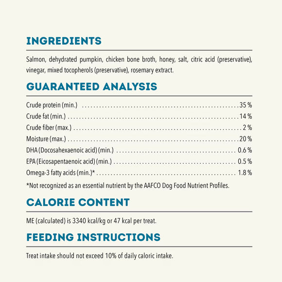 Dog food label with ingredients, guaranteed analysis, calorie content, and feeding instructions.