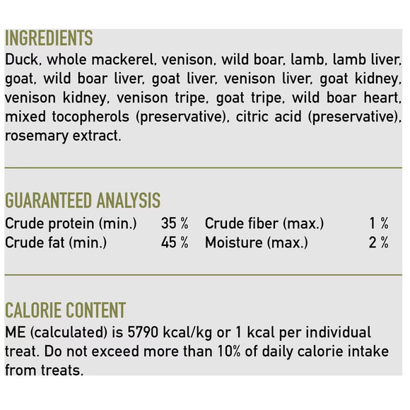 ORIJEN Tundra Grain-Free High-Protein Raw Animal Ingredients Freeze Dried Cat Treats, 1.25-oz bag