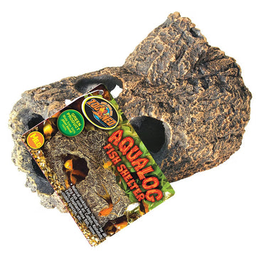 Zoo Med Aqualog Fish Shelter on a white background