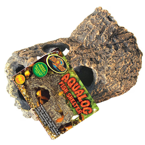 Zoo Med Aqualog Fish Shelter on a white background
