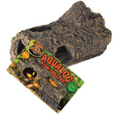 Zoo Med Aqualog Fish Shelter with packaging on a white background