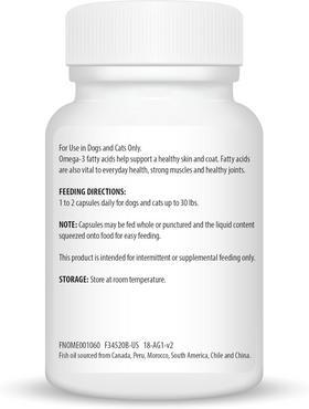 Ceva Derma-3  Omega-3 Fatty Acid & Vitamins for Small Dogs (60 soft gels) - 0