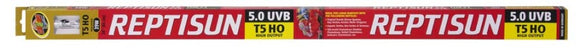 Reptisun UVB light bar with specifications on a white background