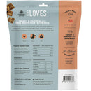 Package of Farmland Traditions Tiny Loves Turkey & Pumpkin with Bone Broth treats for dogs.