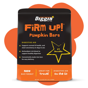 Diggin Your Dog Firm Up Pumpkin Bars Digestive Aid for Dogs & Cats - 0