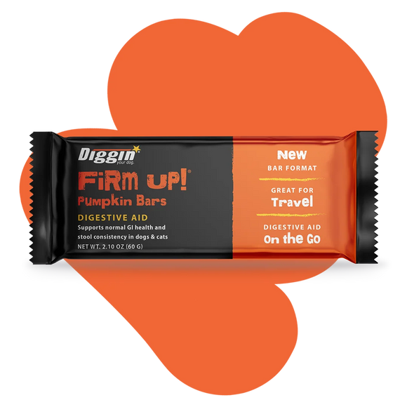 Diggin Your Dog Firm Up Pumpkin Bars Digestive Aid for Dogs & Cats