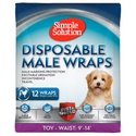 Simple Solution Disposable Male Dog Wraps (12 pack)